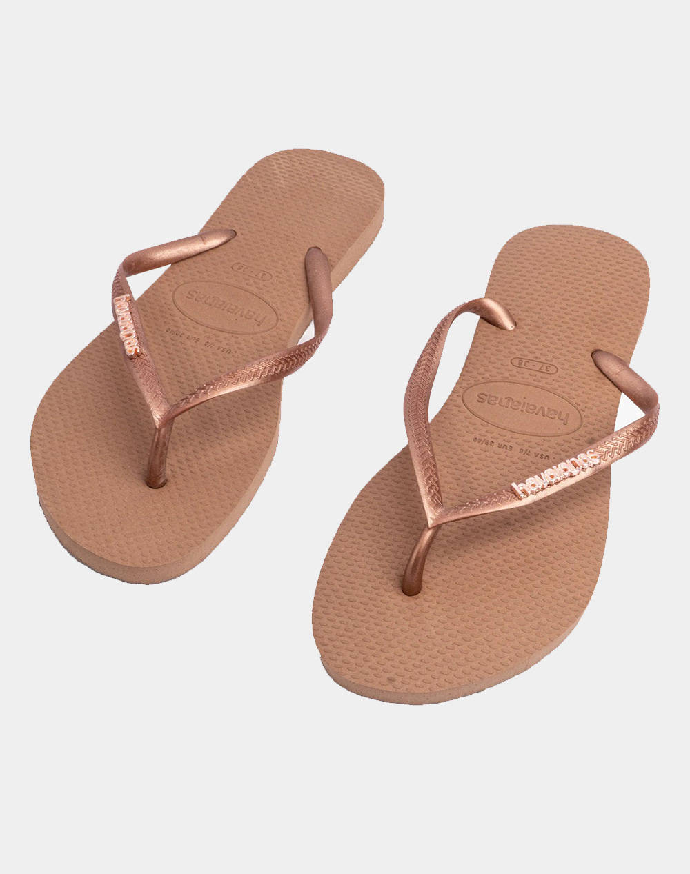 HAVAIANAS SLIM LOGO METALLIC Japonki