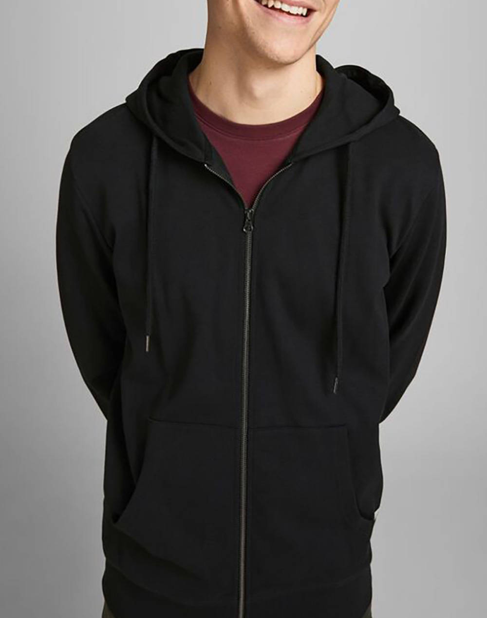 JACK&JONES JJEBASIC SWEAT ZIP HOOD NOOS