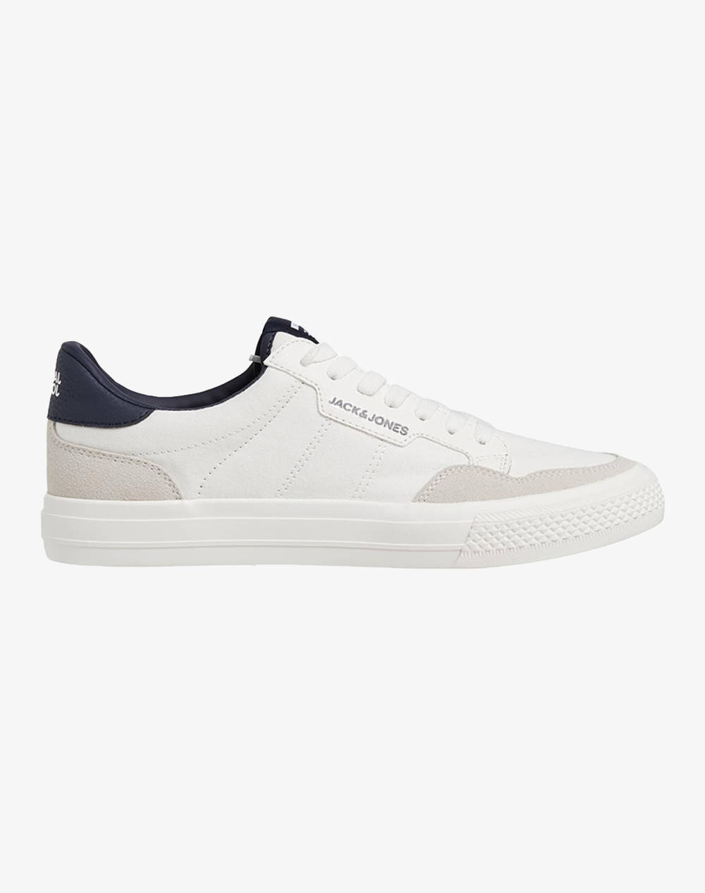 JACK&JONES JFWMORDEN COMBO WHITE/NAVY NOOS (wysokość podeszwy: 2.5 cm.)