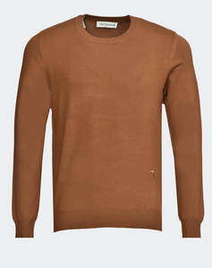 TRUSSARDI SWEATER ROUNDNECK VISCOSE NYLON BLEND BLUZKA