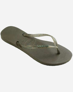 HAVAIANAS SLIM LOGO METALLIC Japonki