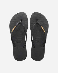 HAVAIANAS SLIM LOGO METALLIC Japonki