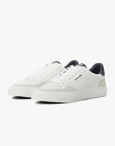 JACK&JONES JFWMORDEN COMBO WHITE/NAVY NOOS (wysokość podeszwy: 2.5 cm.)